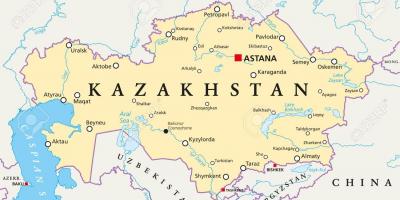 Мапа на Казахстан astana