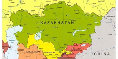 Мапа на Казахстан мапата азија