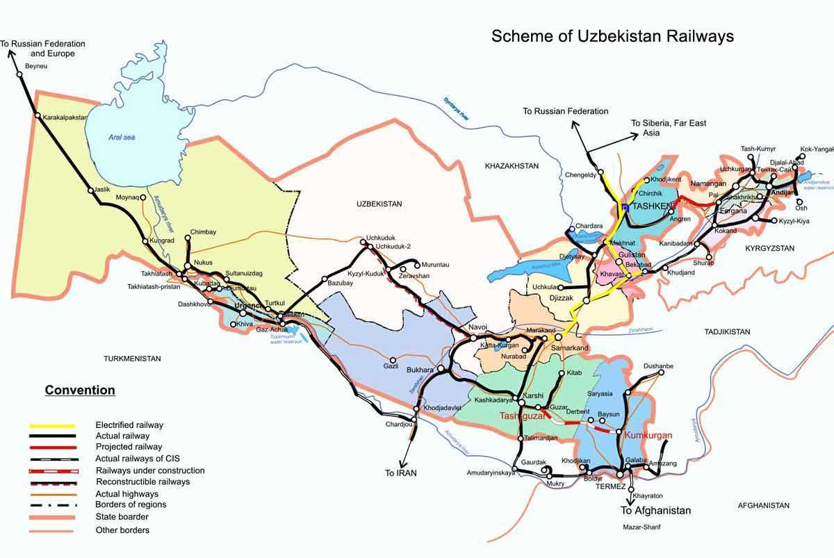 Казахстан воз мапа