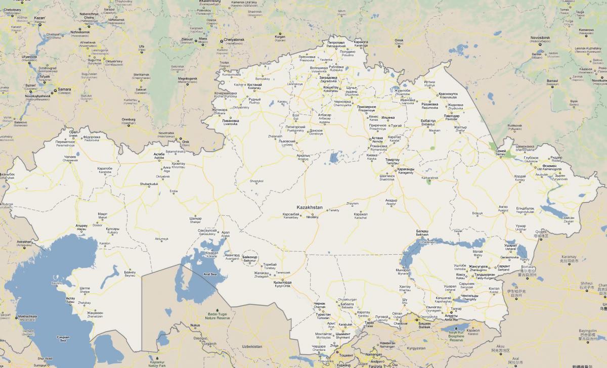 мапа на Казахстан патот