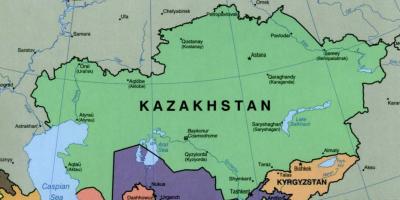 Мапа на Казахстан almaty