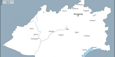 Мапа на Казахстан karaganda