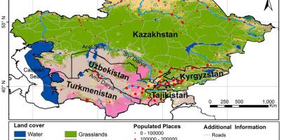 Мапа на Казахстан клима