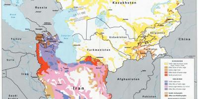 Мапа на Казахстан религија